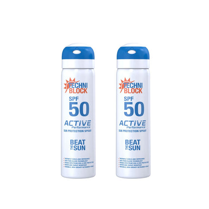 SPF 50 Active Performance Sunscreen 75ml x 2