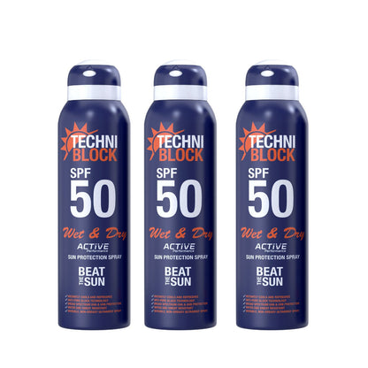 3 for 2 SPF 50 Wet & Dry Sunscreen 150ml