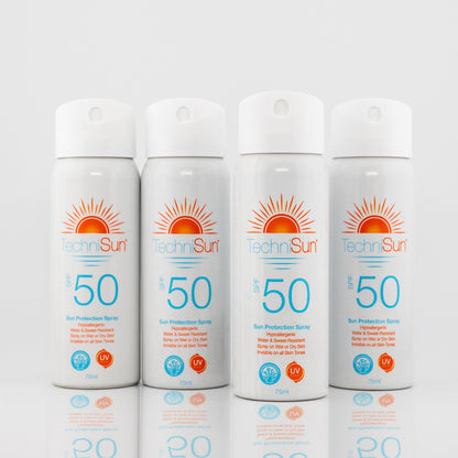 SPF 50 Sun Protection Spray 75ml Travel-size 4-Pack