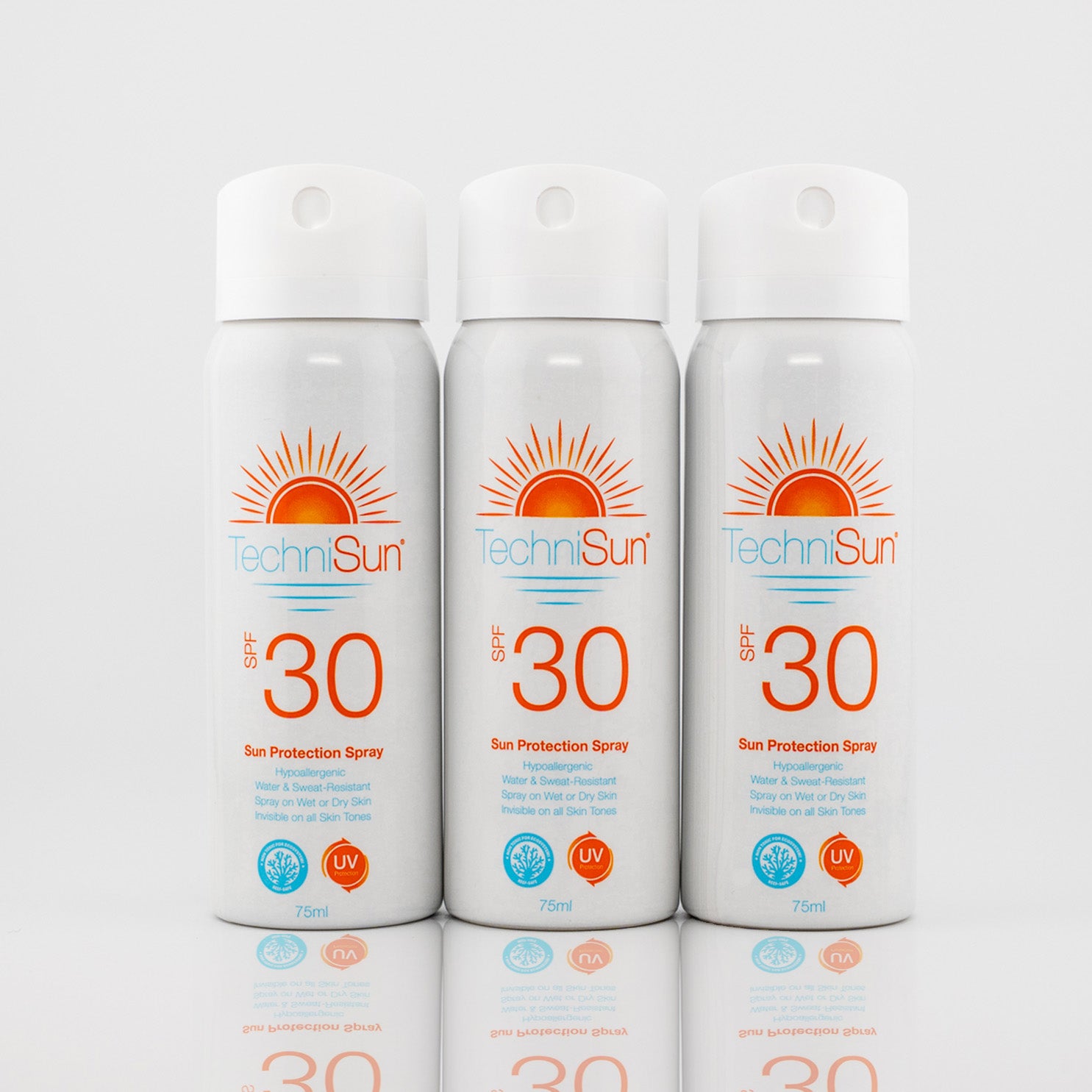 Travel-Size SPF 30 Sunscreen Spray – 3 for 2 Offer | TechniSun Reef-Sa
