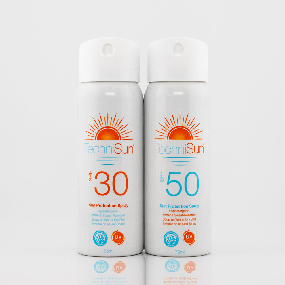 Travel-size SPF 30/50 Sun Spray Twin-pack | TechniSun Sensitive Skin F